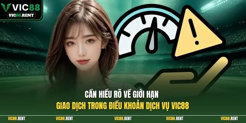Cần hiểu rõ về giới hạn giao dịch trong điều khoản dịch vụ Vic88