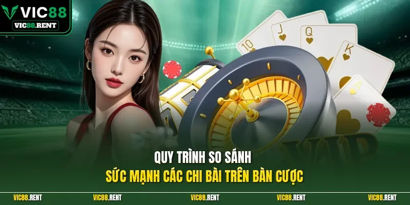 Quy trình so sánh sức mạnh các chi bài trên bàn cược